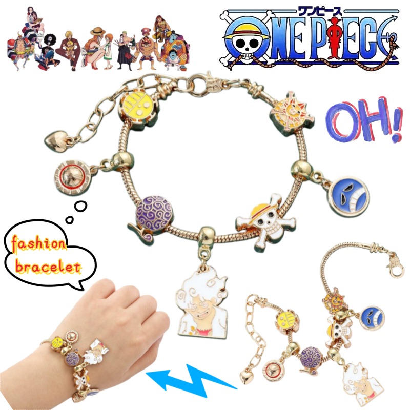 Luffy Anime Merchandise - Pulseira Criativa Personalizada One Piece Monkey·D·Luffy