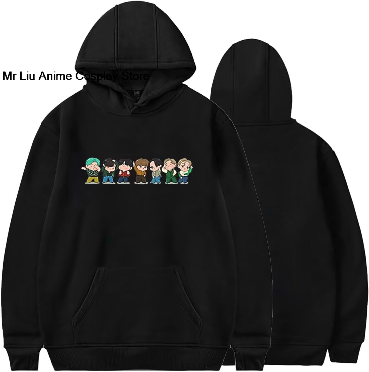 Anime Merchandise Hoodie - Moletom Gráfico Feminino Love Yourself, Suéter
