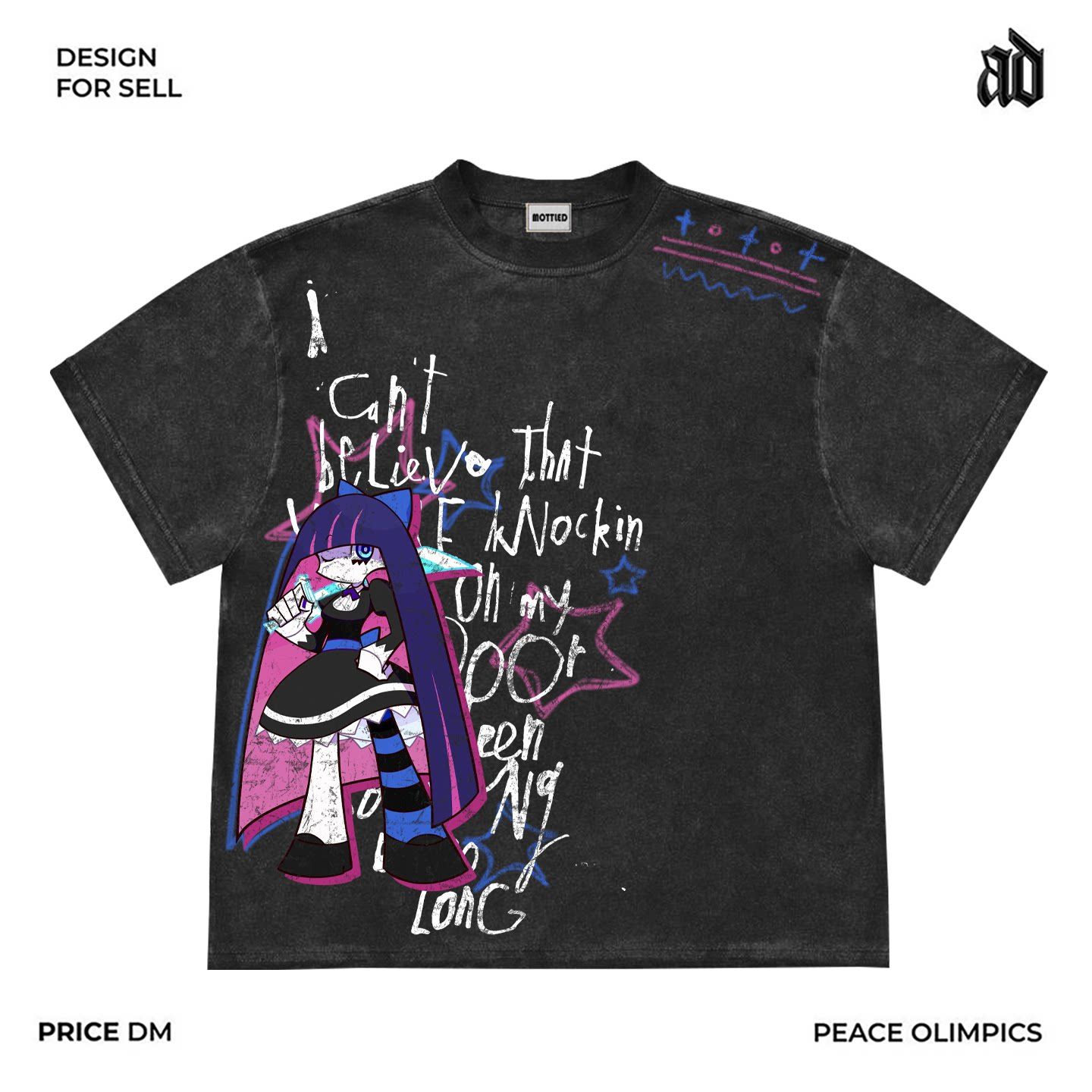 Anime Merchandise Clothes - Novo ‌ ‌ Camiseta Estampada de