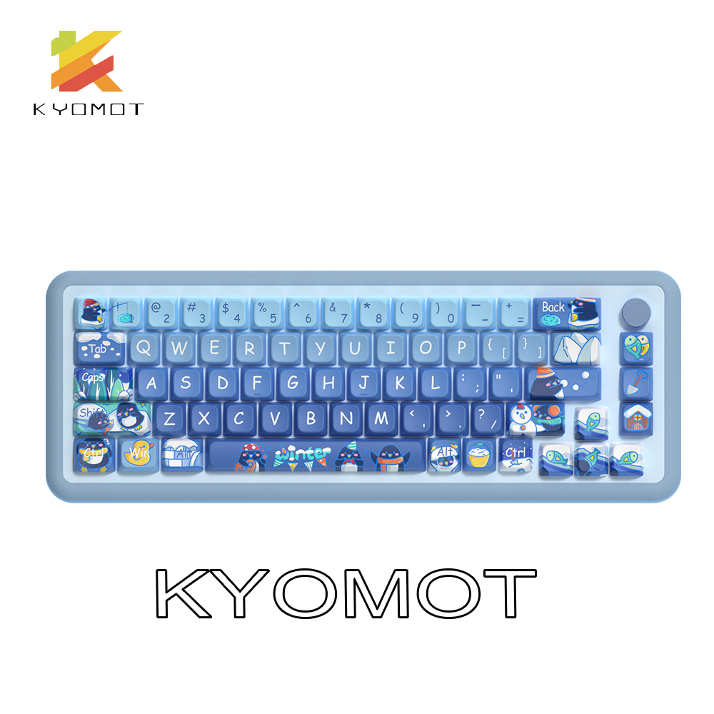 Keycap Artisan Anime - Kyomoot 158 teclas bonito pinguim tema