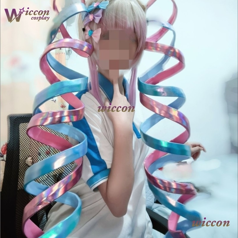 Cosplay Wig Colored - Peruca Artesanal a Laser para Cosplay
