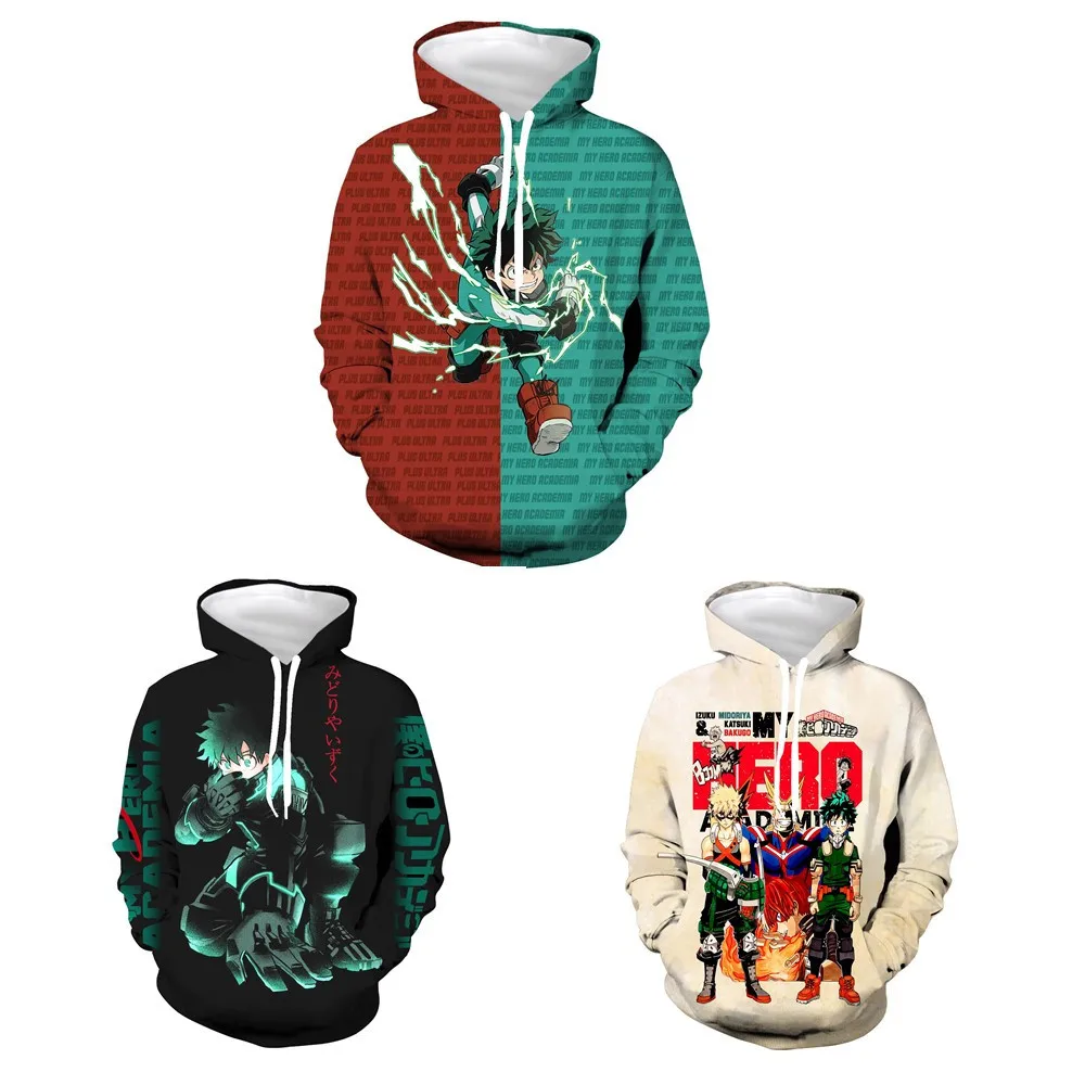 Anime Merchandise Hoodie - Role-playing terno novo meu herói academia