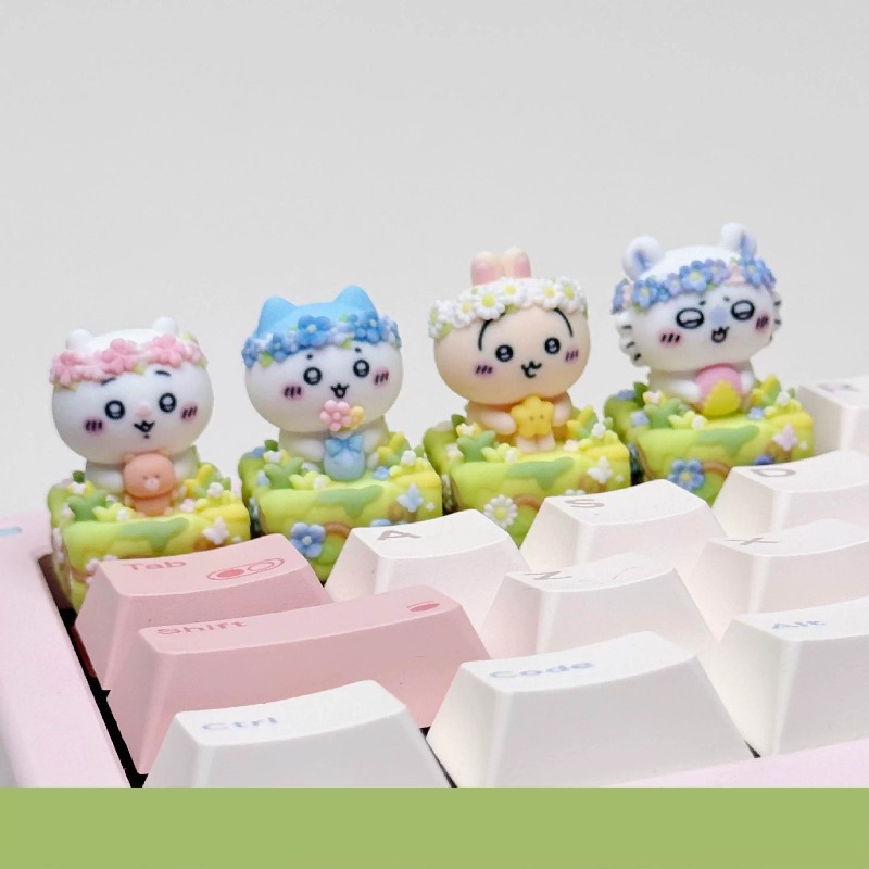 Keycap Artisan Anime - Keycap de Anime Kawaii Chiikawa Hachiware