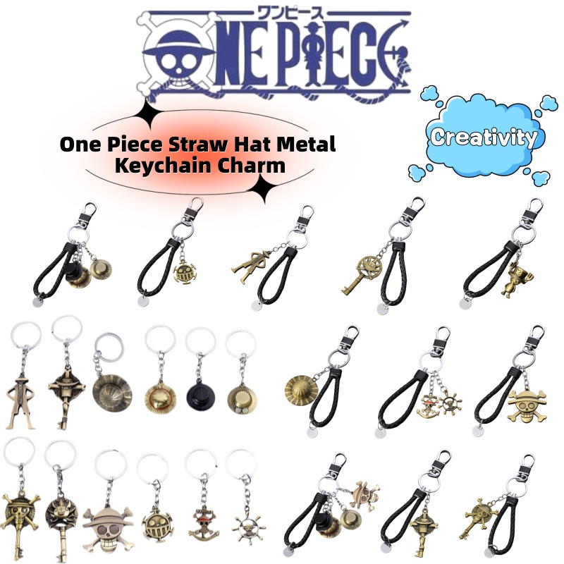 Luffy Anime Merchandise - Chaveiro de metal criativo do anime