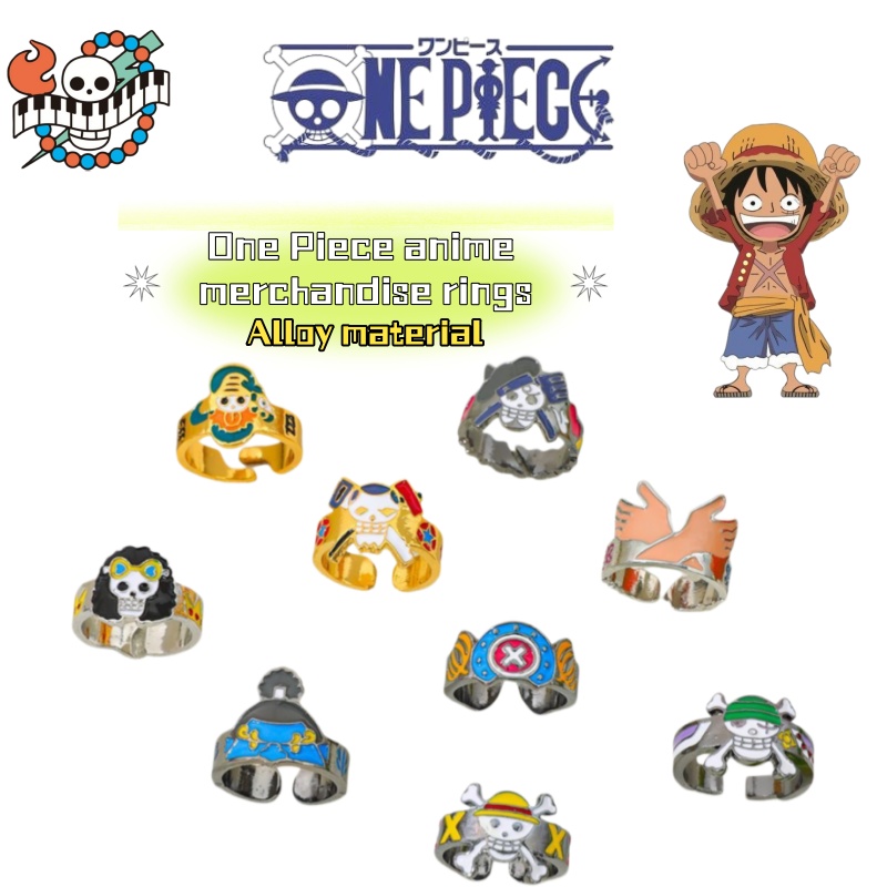 Luffy Anime Merchandise - Anel Personalizado de Cosplay One Piece:
