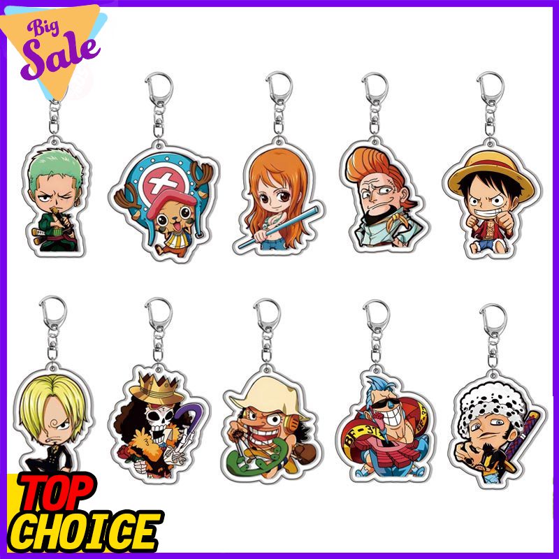 Luffy Anime Merchandise - Chaveiro de Acrílico One Piece Luffy