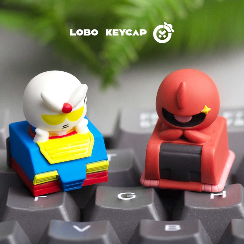 Keycap Artisan Anime - Tecla Personalizada LOBO Chibi Gundam Zaku