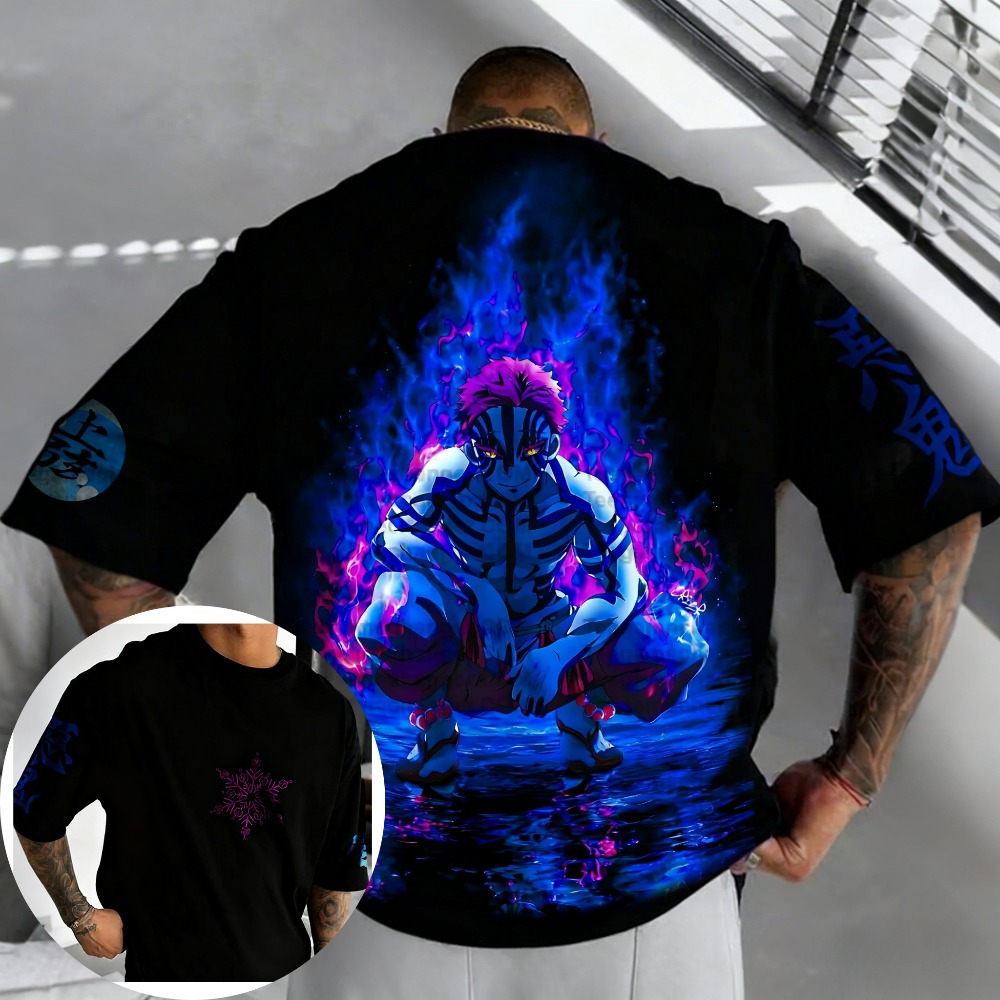 Demon slayer akaza camiseta de - Anime Merchandise Demon Slayer avaliação e preço