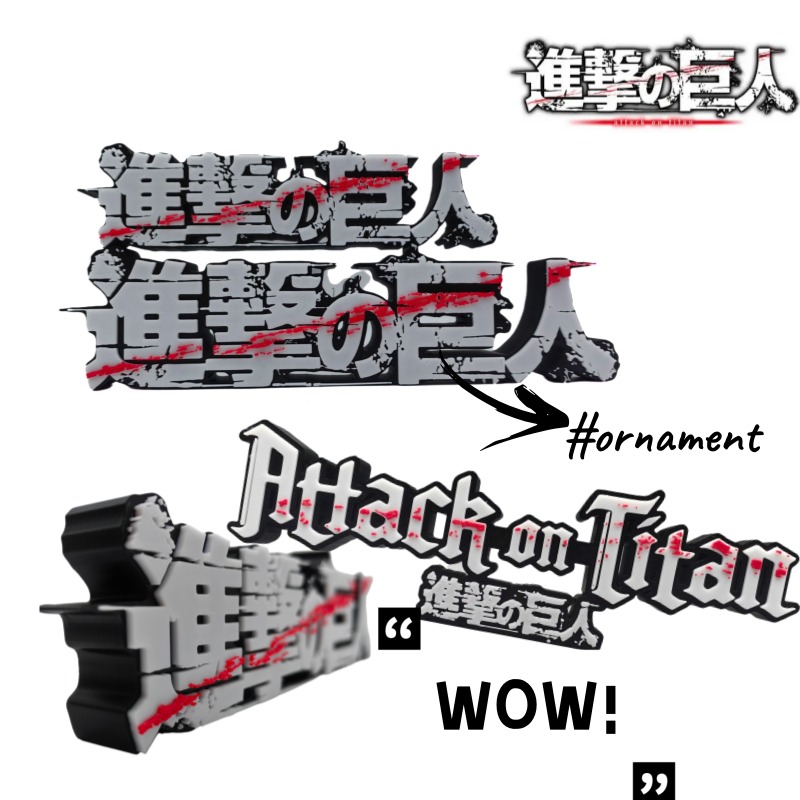Merchandise do Anime Attack on - Anime Merchandise Logo avaliação e preço
