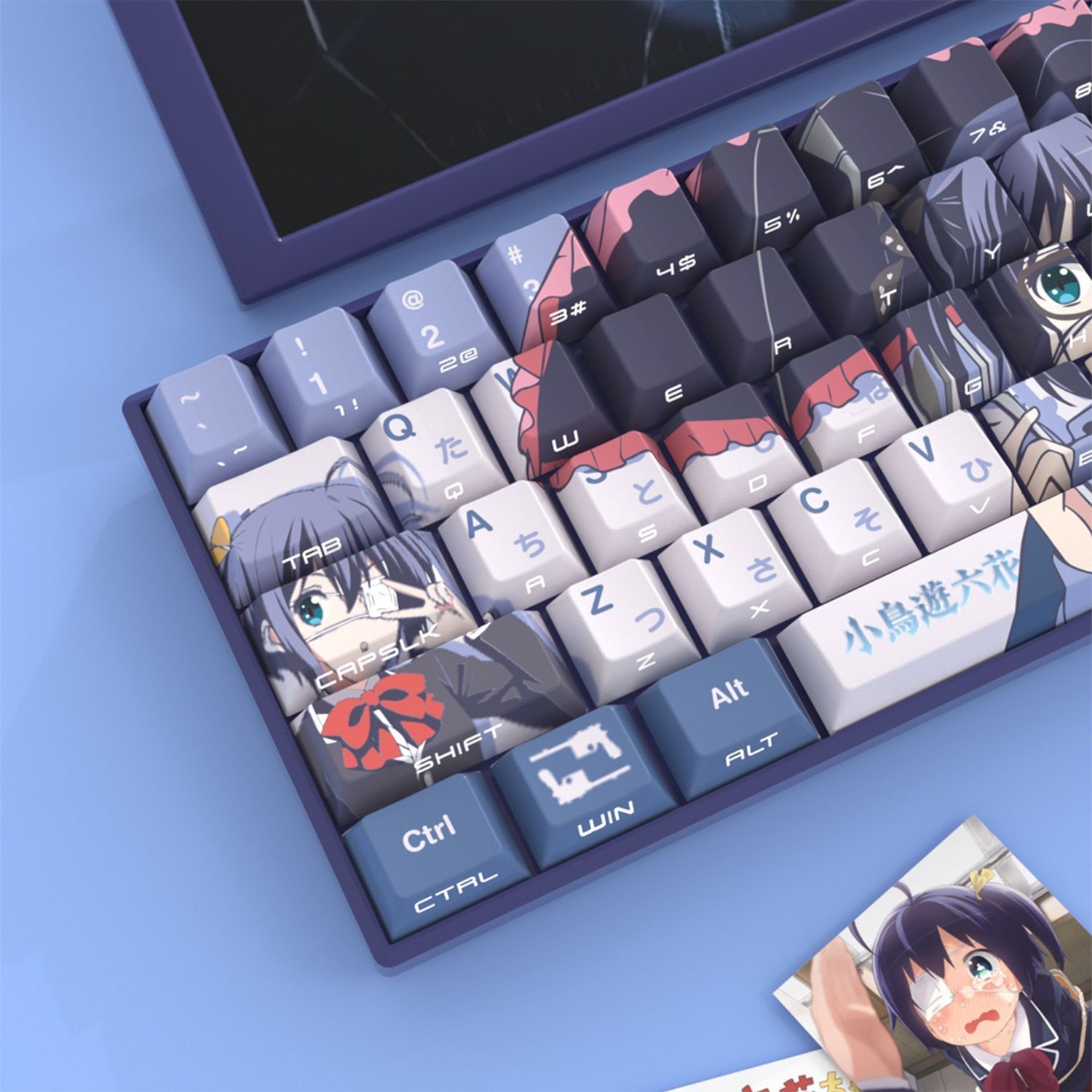 129 kes takanashi rikka teclas - Keycap Artisan Anime avaliação e preço