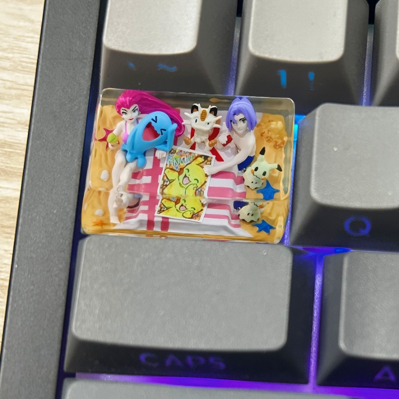 Pokemon anime keycaps 1u 1.25u - Keycap Artisan Anime avaliação e preço