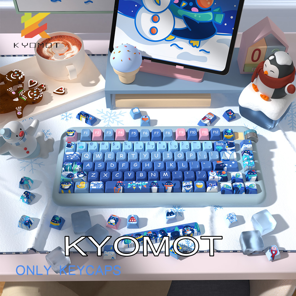 Kyomoot 158 teclas bonito ping - Keycap Artisan Anime avaliação e preço