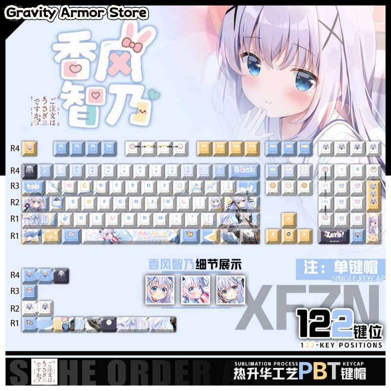 O pedido é um coelho? Kafū Chi - Keycap Artisan Anime avaliação e preço