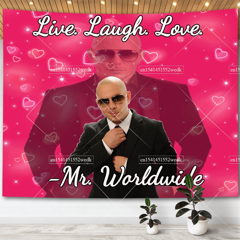 Worldwide diz ao vivo rir amor - Wall Scroll Tapestry avaliação e preço