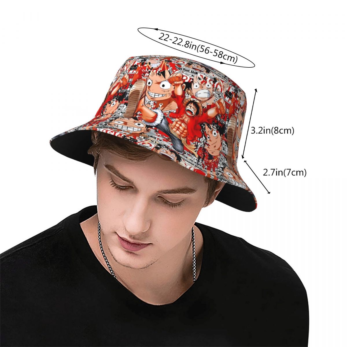Chapéu Bucket Luffy One Piece  - Luffy Anime Merchandise avaliação e preço