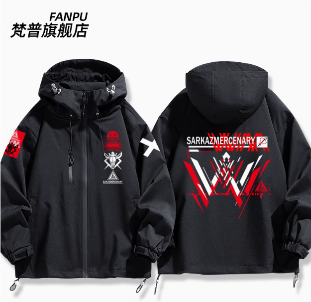 Anime arknights w blusão jaque - Windbreaker Anime Merchandise avaliação e preço